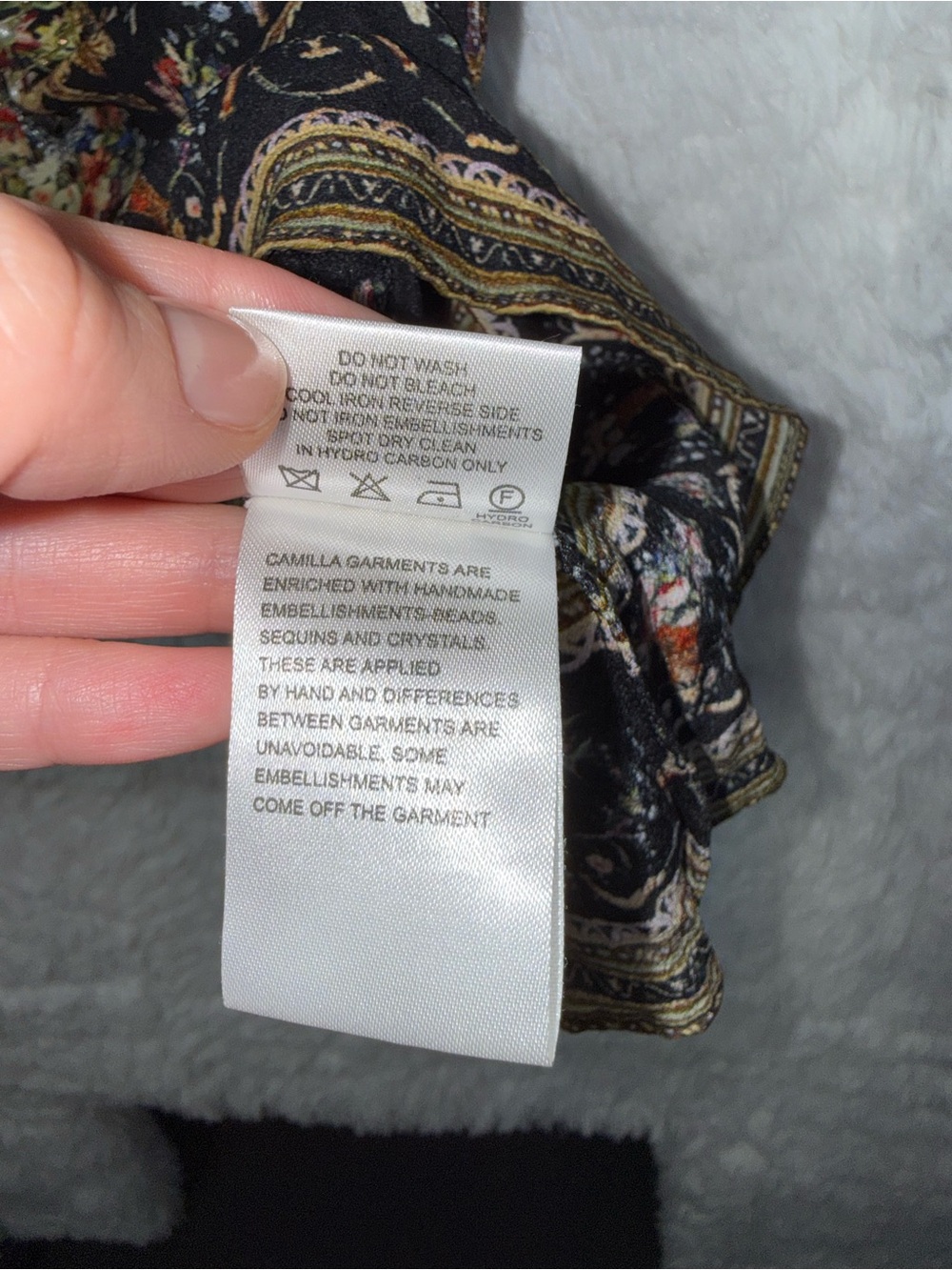 Camilla 2018 Hampton Hive Silk Rhinestone Embellished Camisole Floral Garden Top - Picture 8 of 11